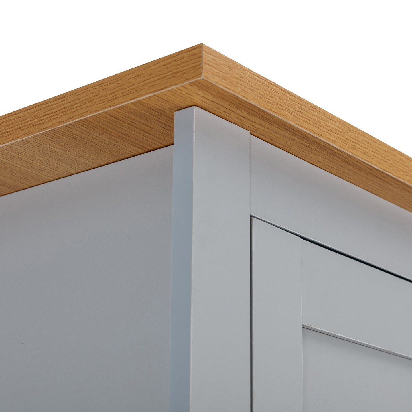 3 Door 2 Drawers Wardrobe with Shelves Storage & Hanging Rail Bedroom Furniture