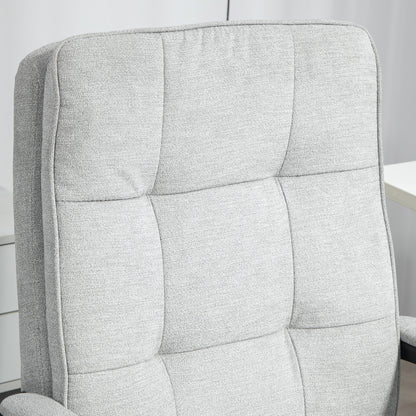 Office Chair with Dual-Layer Padding, Fabric Computer Desk Chair for Home Office
