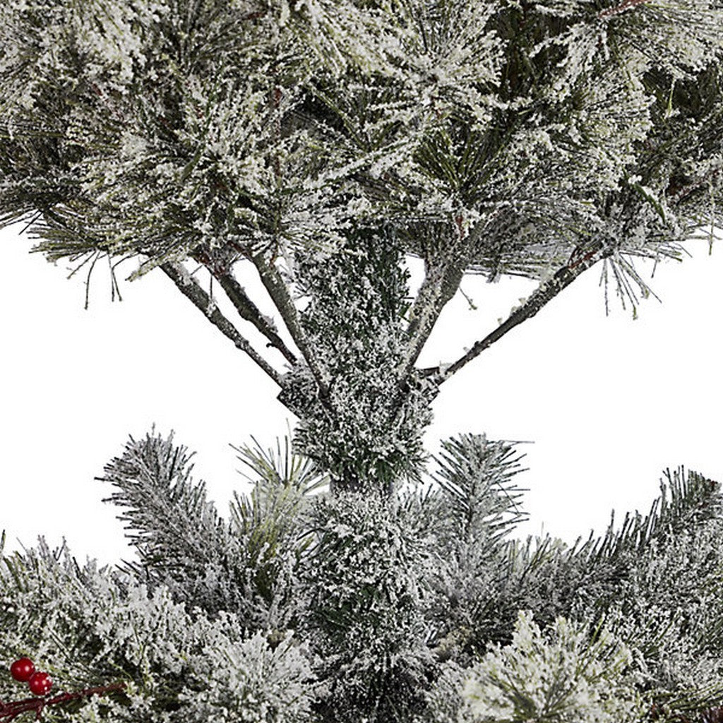 7Ft 6In Forrester Pre-Lit Artificial Christmas Tree with Berries & Pine Cones