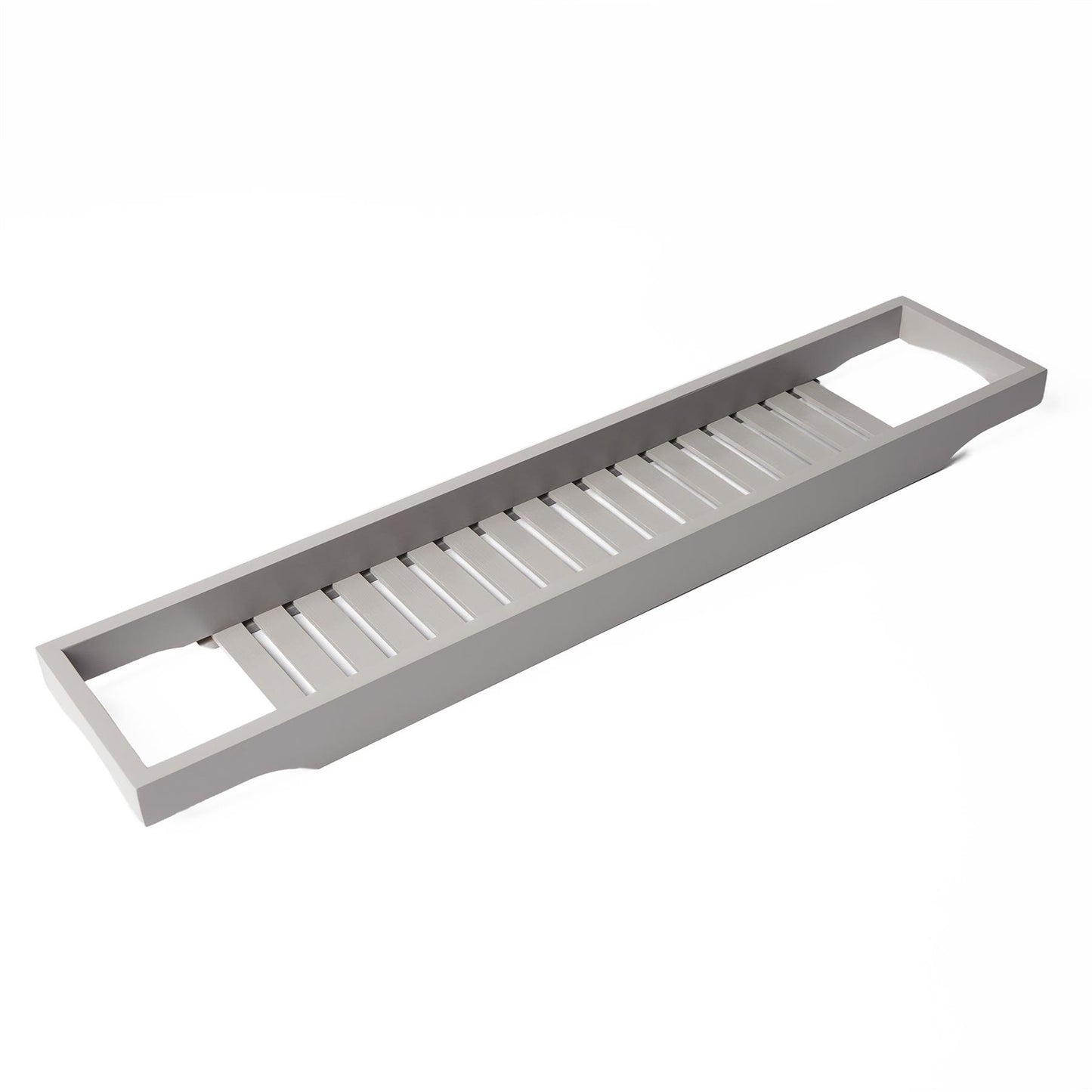 OHS Bamboo Bath Tub Rack Storage Bathroom Caddy Shelf Tray Soap Holder Tidy Unit