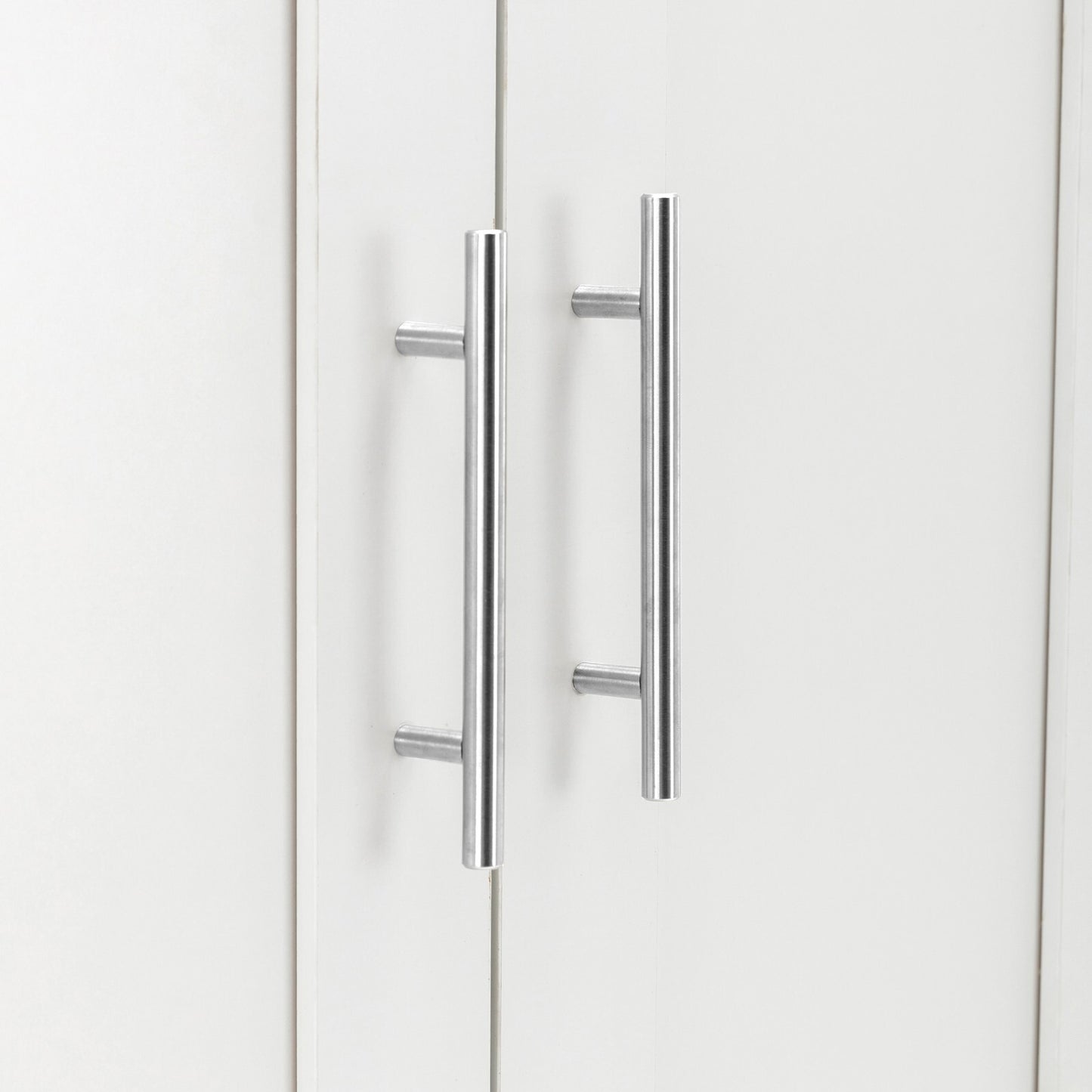 3 Door 2 Drawers Wardrobe with Shelves Storage & Hanging Rail Bedroom Furniture