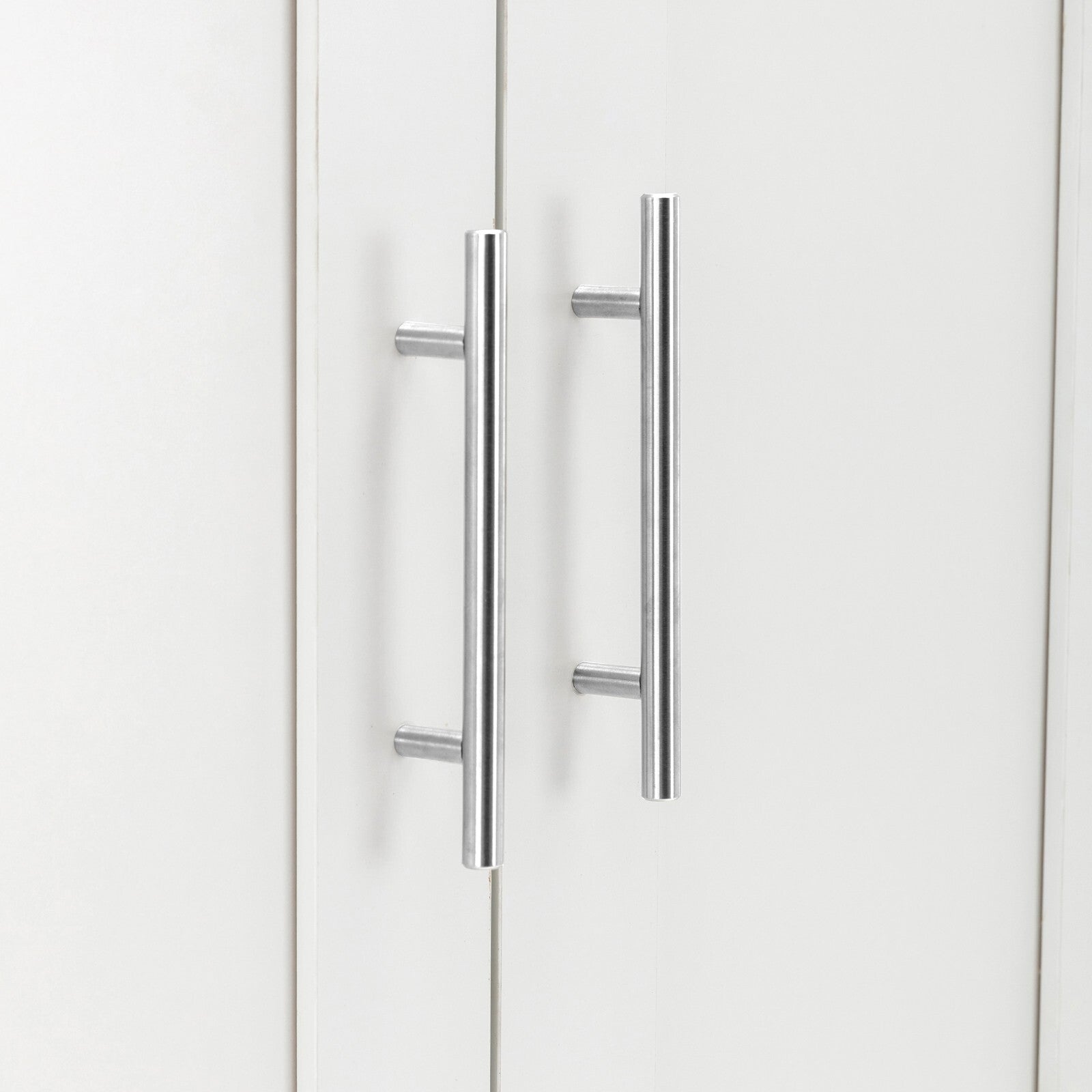 3 Door 2 Drawers Wardrobe with Shelves Storage & Hanging Rail Bedroom Furniture