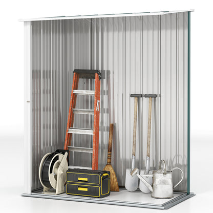Outdoor Storage Shed Steel Garden Shed W/ Lockable Door for Garden