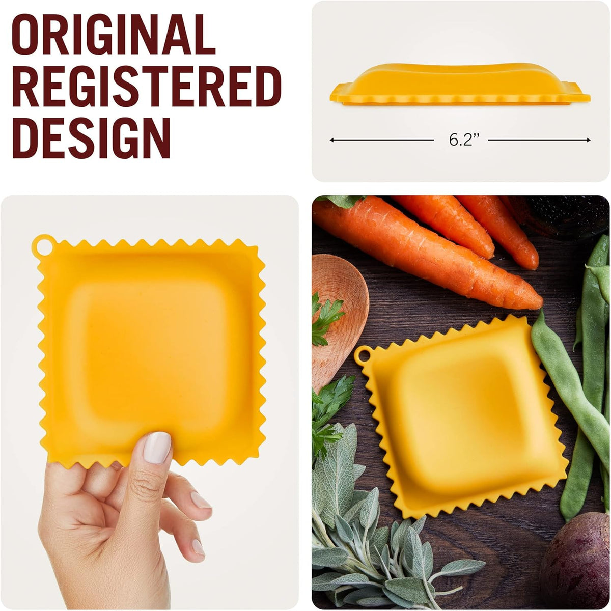 Ravioli-Shaped Spoon Rest | Spoon Rest for Kitchen Counter | Cool Kitchen Gadgets & Cute Kitchen Accessories | from a Collection of Different Pasta-Shaped Unique Kitchen Gadgets
