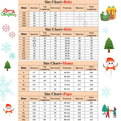 UK Family Matching Christmas Pyjamas Adult Kids Xmas Nightwear Pajamas Sleepwear