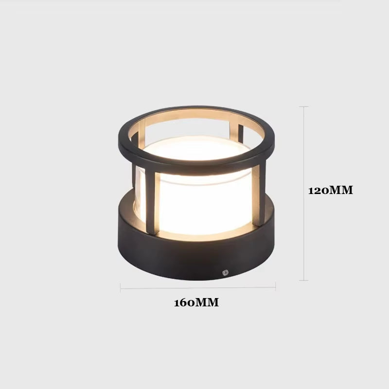 () Nordic Garden Villa Pillar Light, Outdoor Courtyard Wall Light, Outdoor Waterproof Landscape Lawn Light