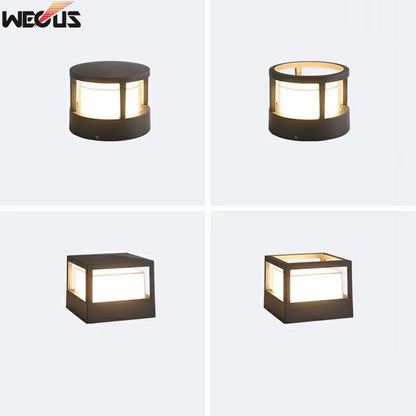 () Nordic Garden Villa Pillar Light, Outdoor Courtyard Wall Light, Outdoor Waterproof Landscape Lawn Light