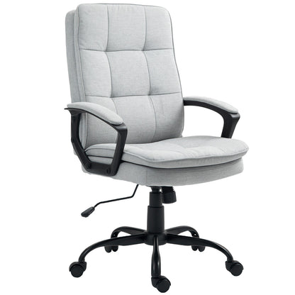 Office Chair with Dual-Layer Padding, Fabric Computer Desk Chair for Home Office