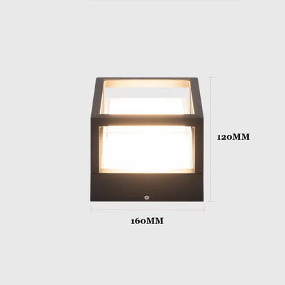 () Nordic Garden Villa Pillar Light, Outdoor Courtyard Wall Light, Outdoor Waterproof Landscape Lawn Light