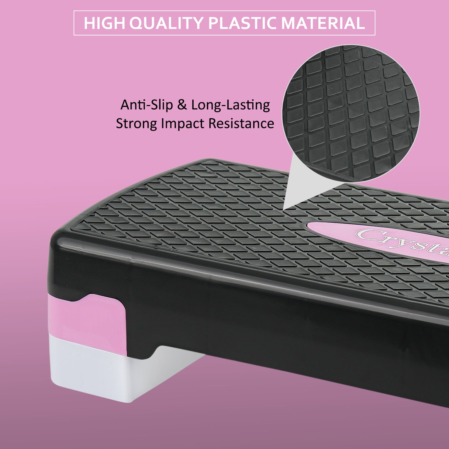 Aerobic Stepper Yoga Step Board Gym Fitness Exercise Cardio Adjustable Blocks