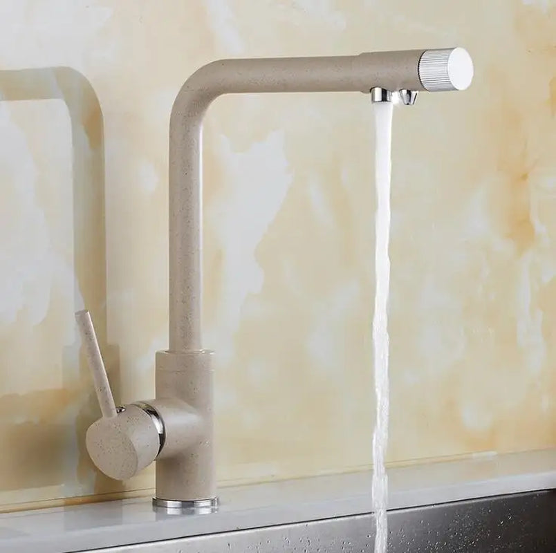 Waterfilter Taps Gold Kitchen Faucets Brass Mixer Drinking Kitchen Purify Faucet Kitchen Sink Tap Water Kitchen Faucet XT-164