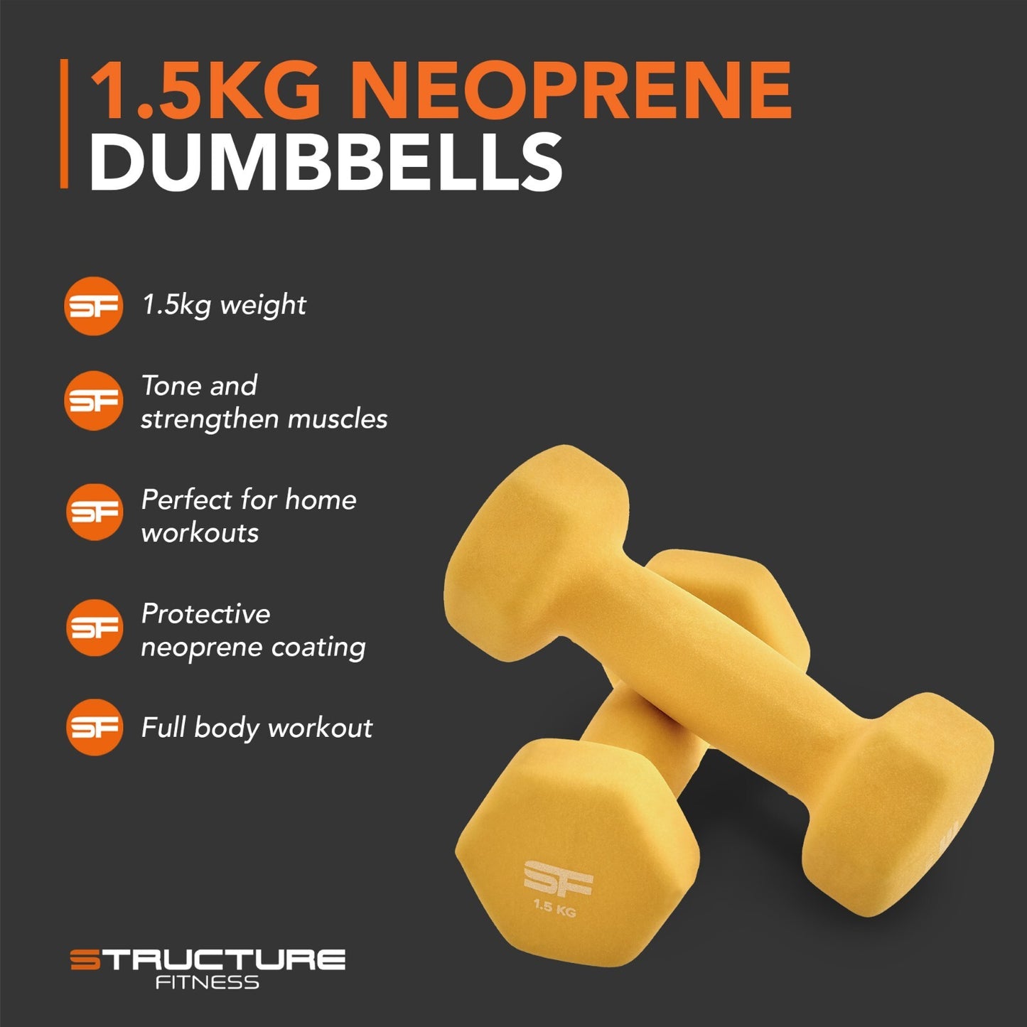 NEOPRENE HAND DUMBBELLS WEIGHTS HOME TRAINING GYM FITNESS AEROBIC EXERCISE IRON