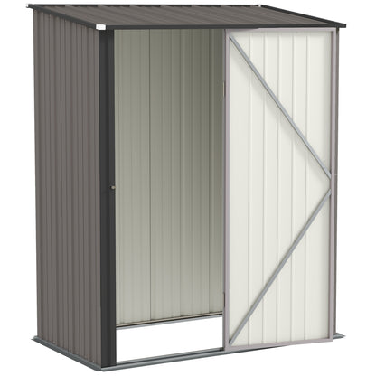 Outdoor Storage Shed Steel Garden Shed W/ Lockable Door for Garden