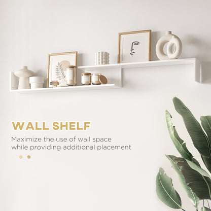 TV Cabinet W/ Wall Shelf and Storage Cabinet for Living Room