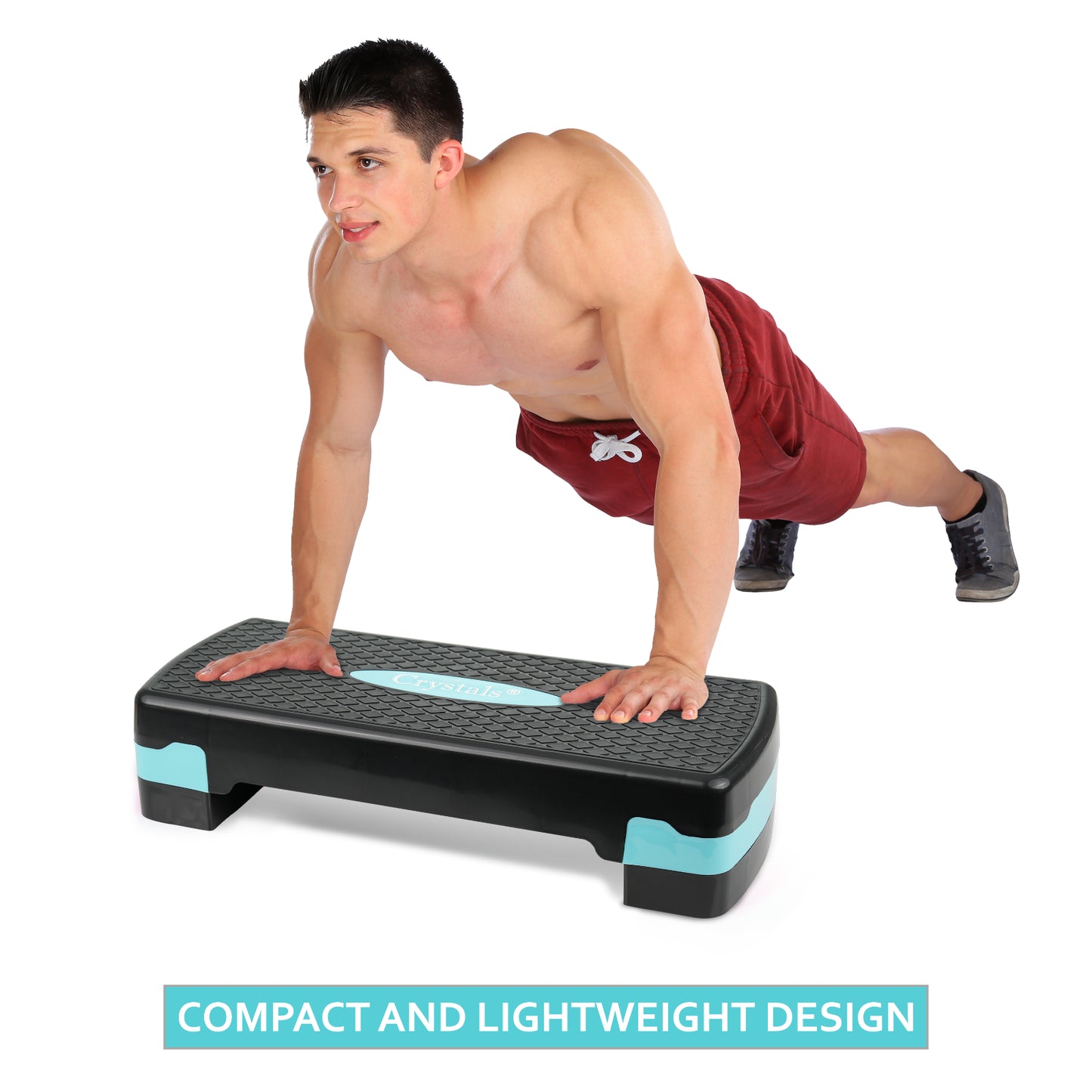 Aerobic Stepper Yoga Step Board Gym Fitness Exercise Cardio Adjustable Blocks