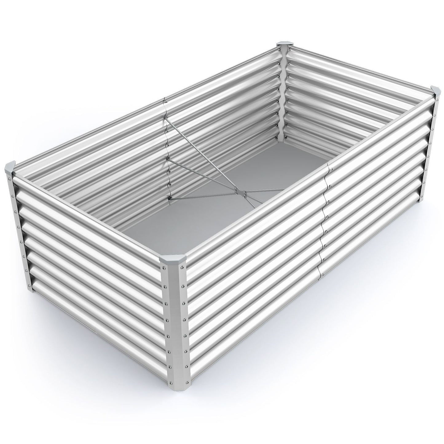 60 Cm Raised Garden Bed Elevated Garden Planter with Open Bottom Design