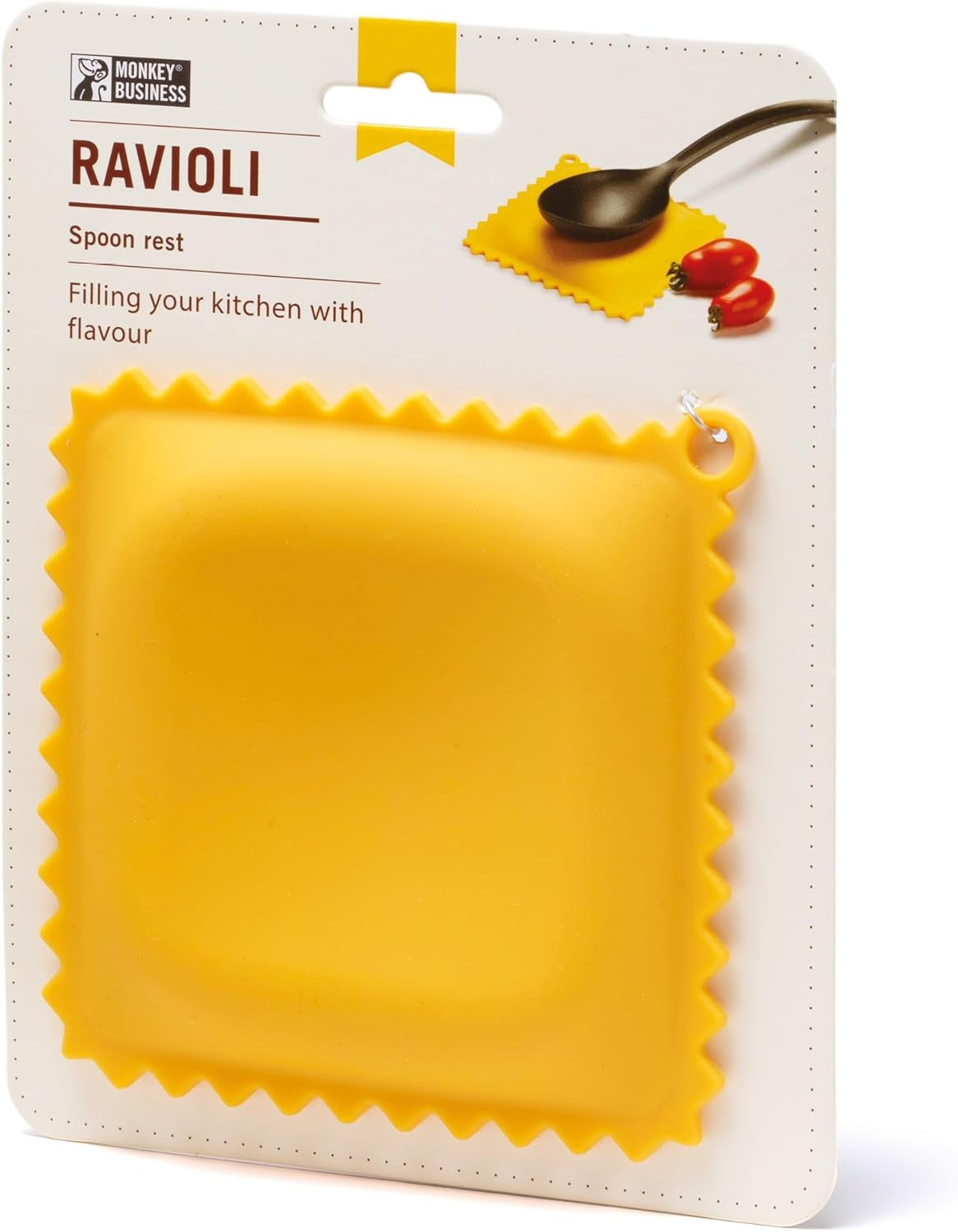 Ravioli-Shaped Spoon Rest | Spoon Rest for Kitchen Counter | Cool Kitchen Gadgets & Cute Kitchen Accessories | from a Collection of Different Pasta-Shaped Unique Kitchen Gadgets
