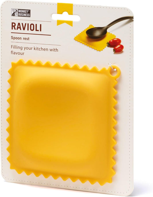 Ravioli-Shaped Spoon Rest | Spoon Rest for Kitchen Counter | Cool Kitchen Gadgets & Cute Kitchen Accessories | from a Collection of Different Pasta-Shaped Unique Kitchen Gadgets