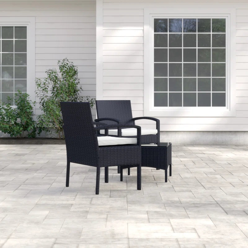 Rossford 2 Seater Rattan Conversation Set