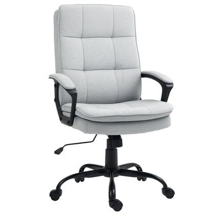 Office Chair with Dual-Layer Padding, Fabric Computer Desk Chair for Home Office