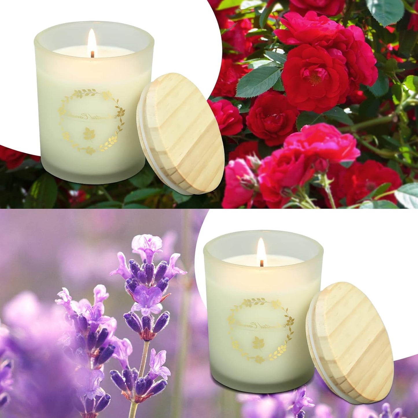 Scented Soy Aromatherapy Candles Gifts for Women, 2×5.3Oz Long Lasting Candles, Premium Body Relax & Stress Relief Candles,Ideal Gifts for Birthday, Christmas, Thanksgiving, Mother'S Day