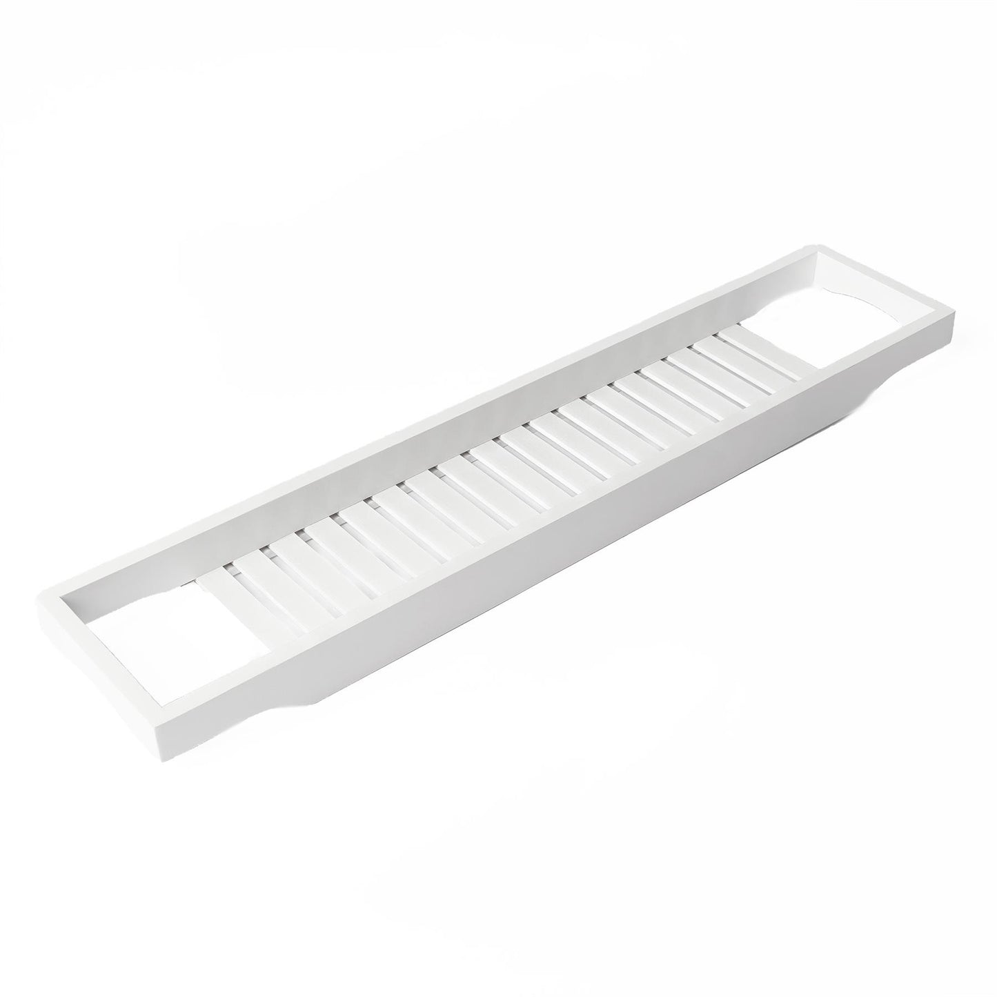 OHS Bamboo Bath Tub Rack Storage Bathroom Caddy Shelf Tray Soap Holder Tidy Unit