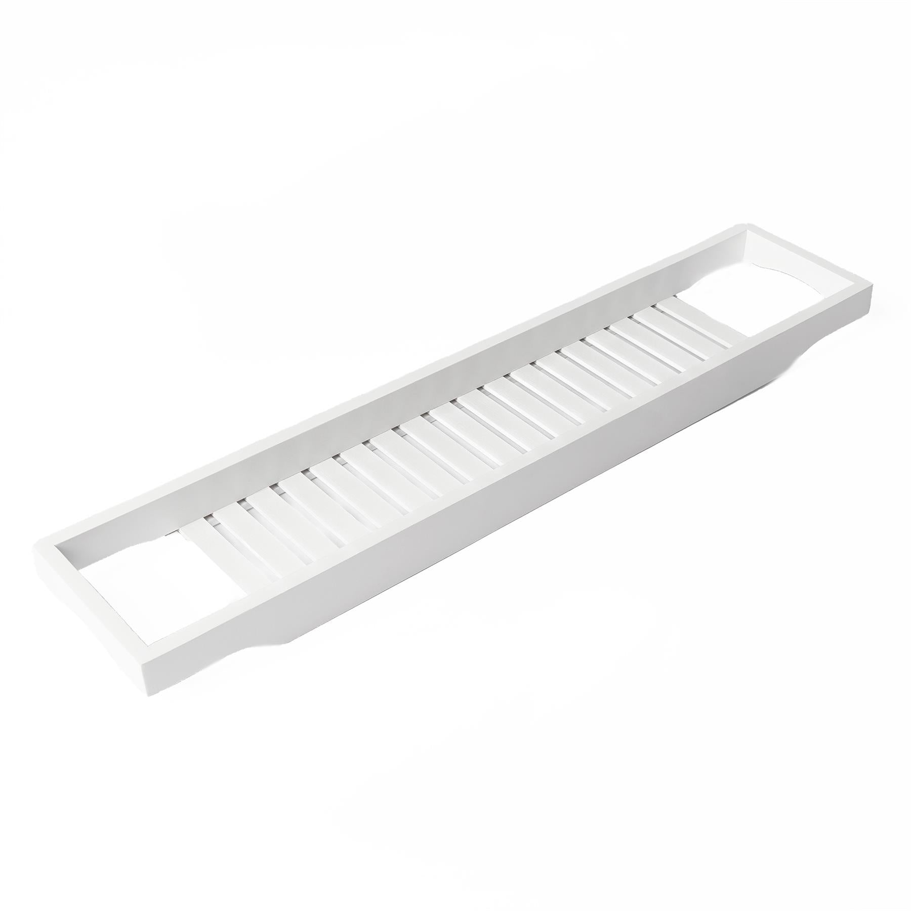 OHS Bamboo Bath Tub Rack Storage Bathroom Caddy Shelf Tray Soap Holder Tidy Unit