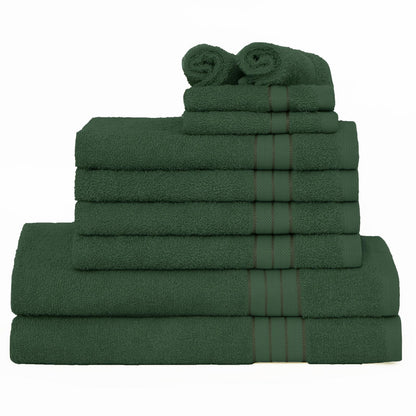 Luxury Soft 10 Piece 100% Cotton Towel Bale Set Face Hand Bath Bathroom Towels