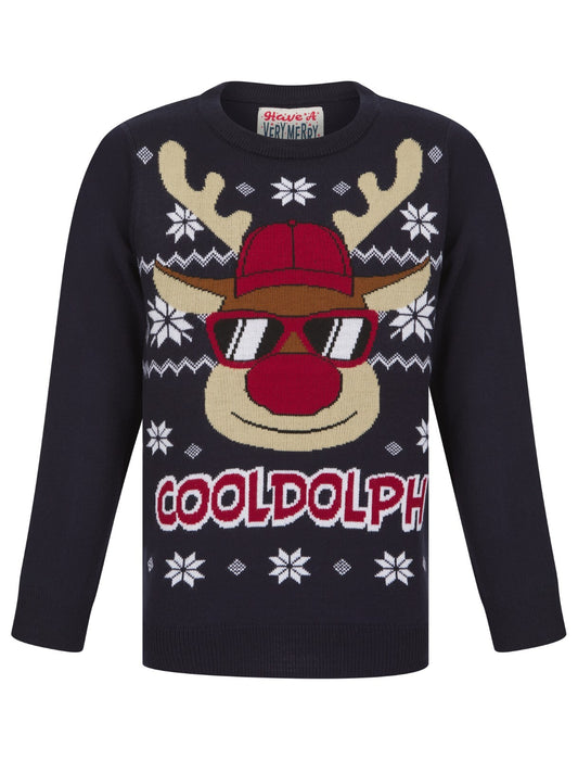 Christmas Xmas Jumper Boys Girls Funny Novelty Kids Children Knitted Sweater