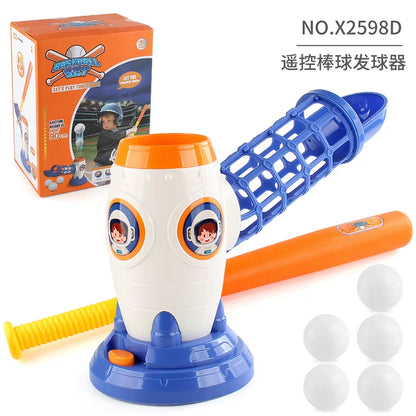 Adjustable Baseball Throwing Machine Combination Set Outdoor Sports Toys Children'S Outdoor Baseball Ejection Sports Toys Juegos