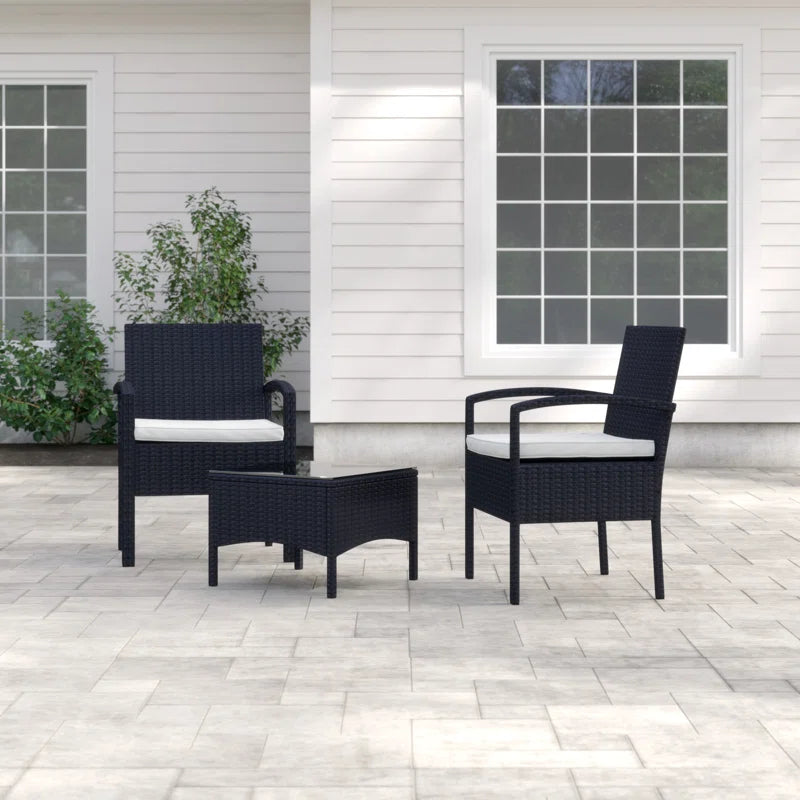 Rossford 2 Seater Rattan Conversation Set