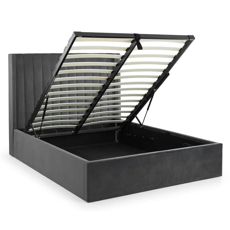 Bozrah Upholstered Ottoman Bed with Mattress