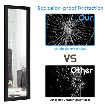 Full Body Mirror Wall Mounted Dressing Mirror for Bedroom