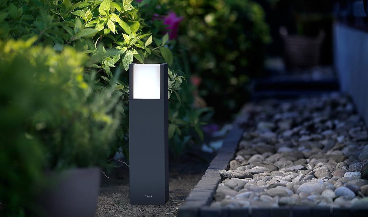 Philips LED Arbour Outdoor Pedestal Light [Anthracite - Cool White] for Outdoor